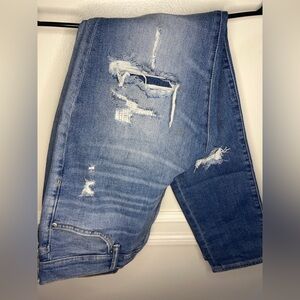 H&M Men's Ripped Light Blue Skinny Jeans